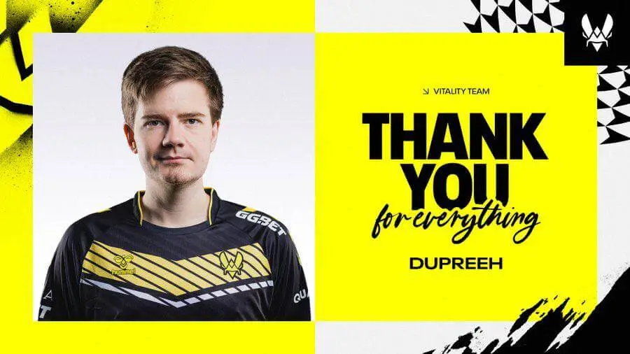 Vitality попрощались з dupreeh