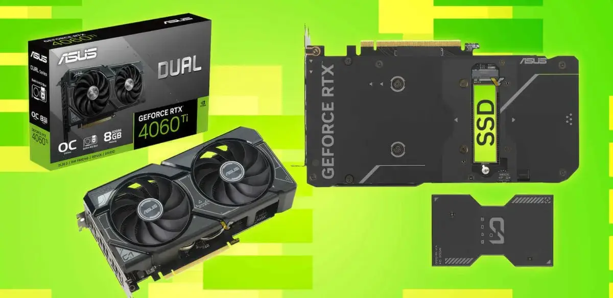 ASUS випустила RTX 4060 Ti зі слотом для M.2 SSD