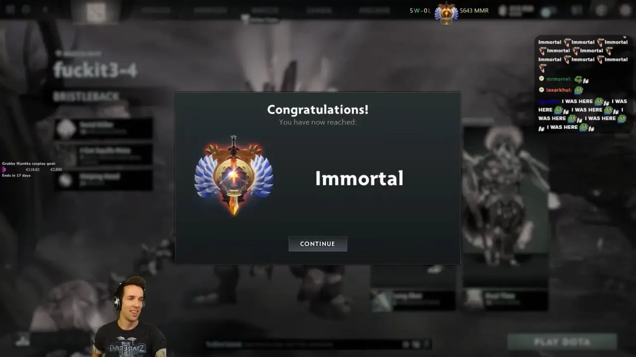 Grubby досяг рангу “Титан” за 413 днів гри в Dota 2