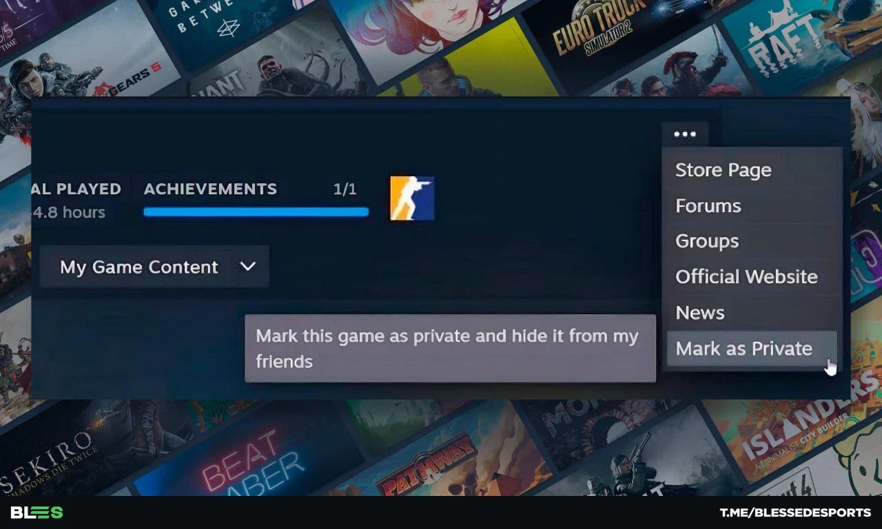 У Steam можна буде приховувати від друзів окремі ігри