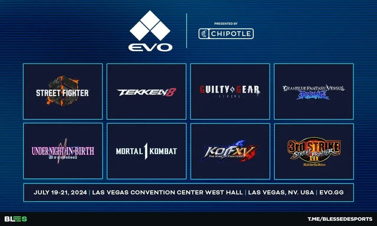 Анонсували EVO 2024 та його основну лінійку дисциплін