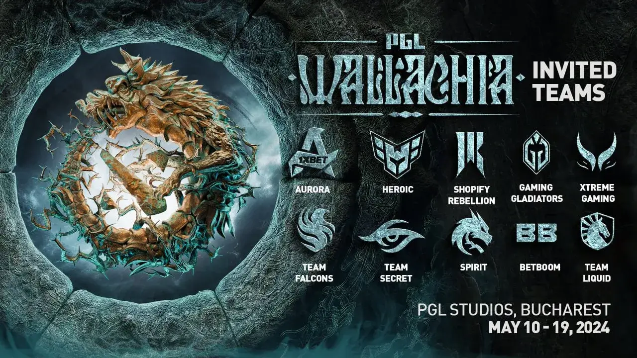 Стали відомі 10 команд-учасниць PGL Wallachia з Dota 2