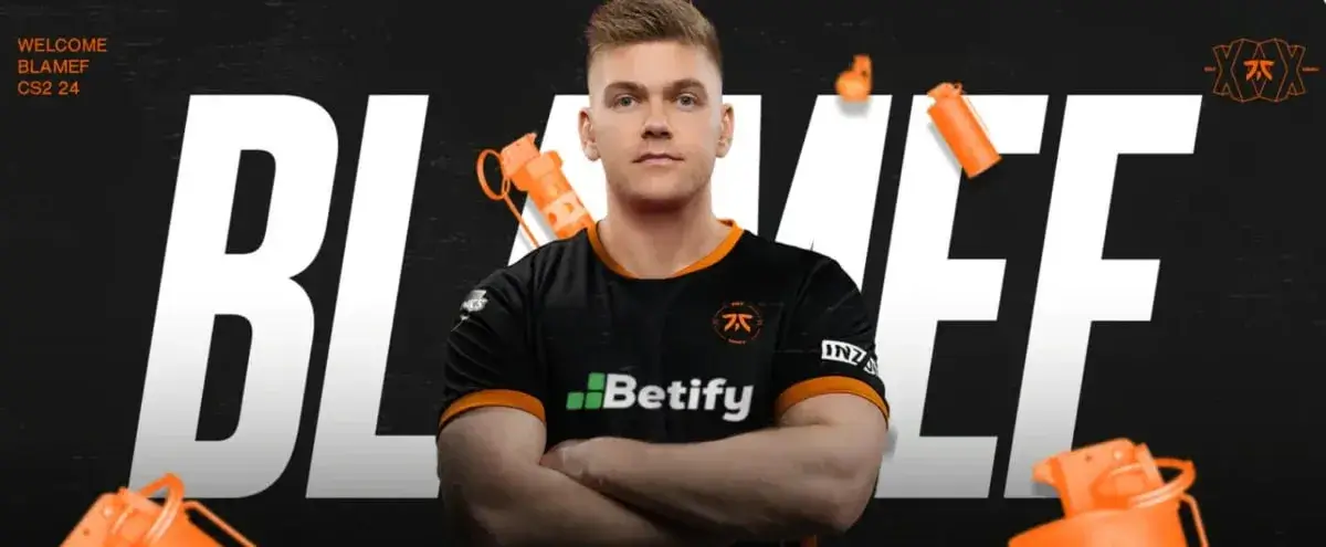 blameF став частиною складу fnatic з CS2