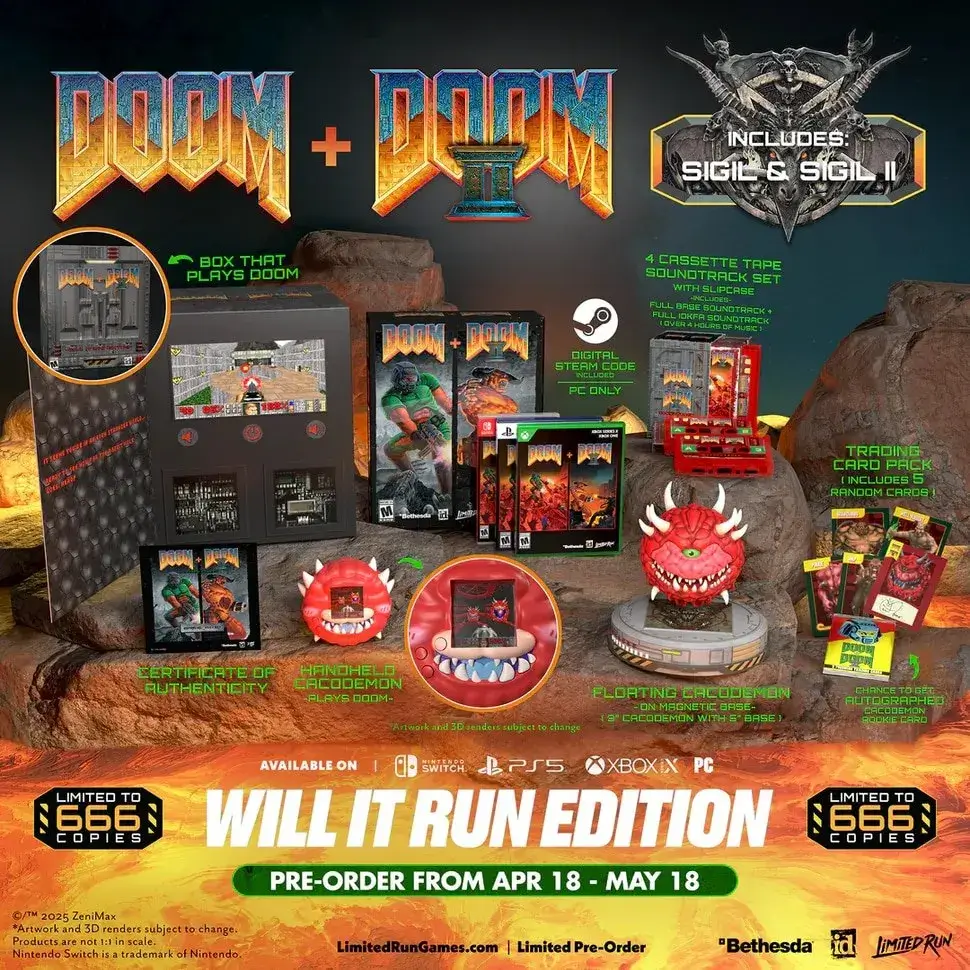 Limited Run Games представила колекційний набір для фанатів DOOM, який коштує $666